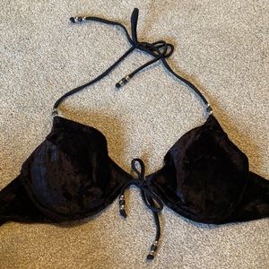 Velvet bikini top